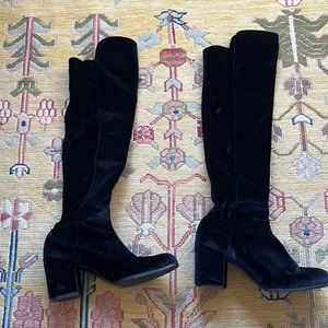 Stuart Weitzman Velevt Black Boot